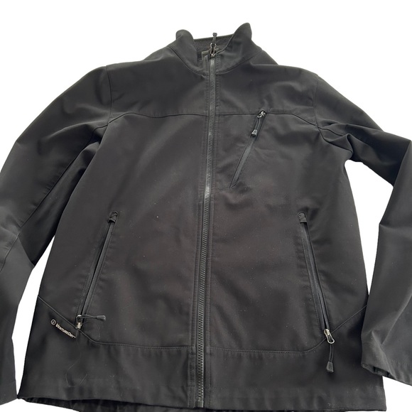 Champion Other - Champion black soft shell zipped fleece lined jacket windbreaker performance
